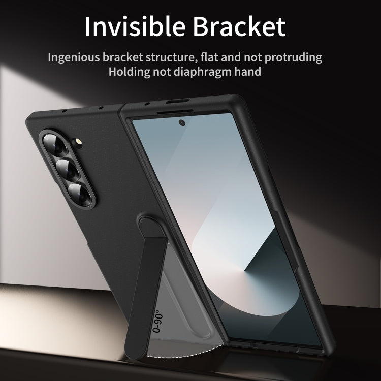 For Galaxy Z Fold5 5G Skin-feel Holder Shockproof Phone Case