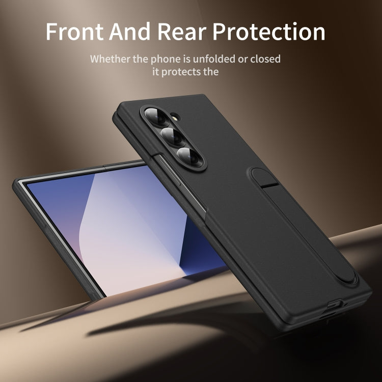 For Galaxy Z Fold5 5G Skin-feel Holder Shockproof Phone Case
