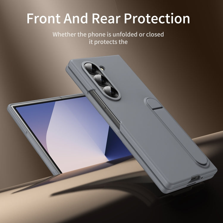 For Galaxy Z Fold5 5G Skin-feel Holder Shockproof Phone Case