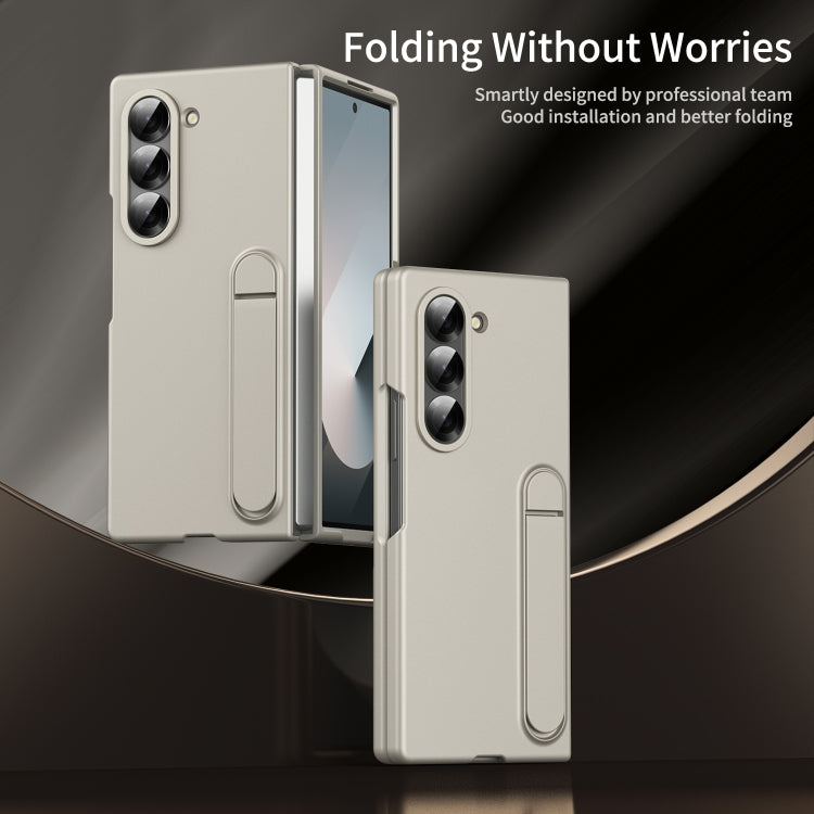 For Galaxy Z Fold5 5G Skin-feel Holder Shockproof Phone Case