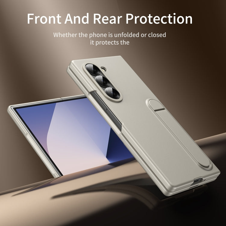 For Galaxy Z Fold5 5G Skin-feel Holder Shockproof Phone Case