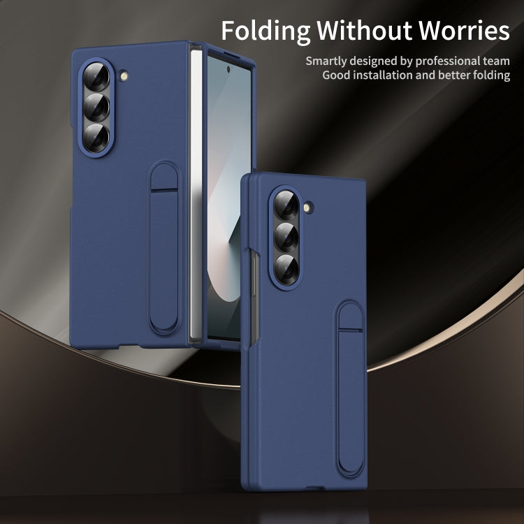 For Galaxy Z Fold5 5G Skin-feel Holder Shockproof Phone Case