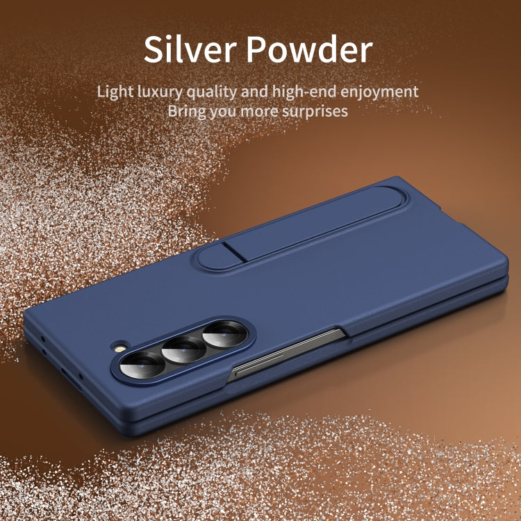 For Galaxy Z Fold5 5G Skin-feel Holder Shockproof Phone Case