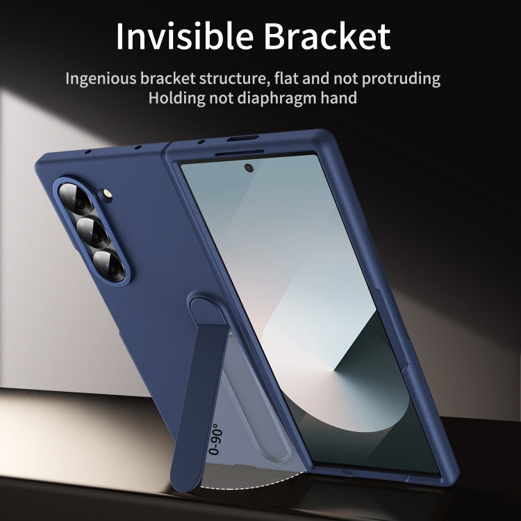 For Galaxy Z Fold5 5G Skin-feel Holder Shockproof Phone Case