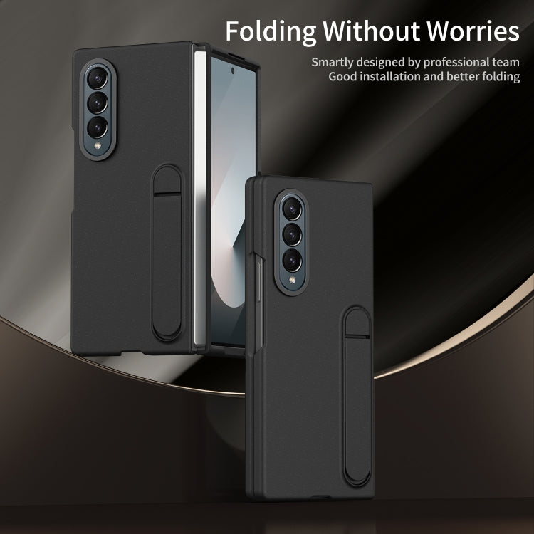 For Galaxy Z Fold4 Skin-feel Holder Shockproof Phone Case