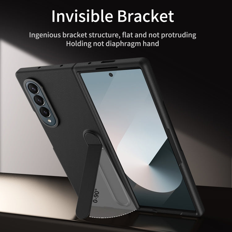 For Galaxy Z Fold4 Skin-feel Holder Shockproof Phone Case