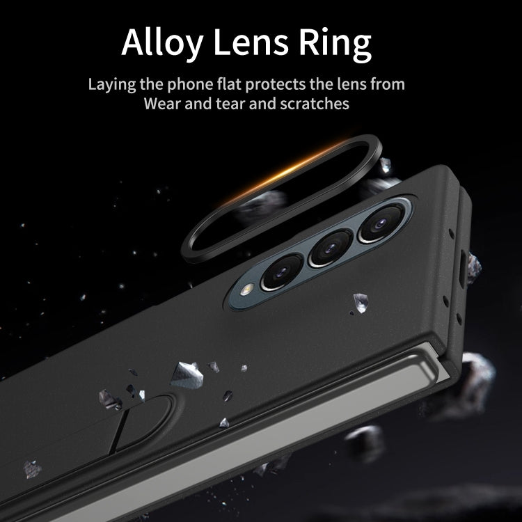 For Galaxy Z Fold4 Skin-feel Holder Shockproof Phone Case