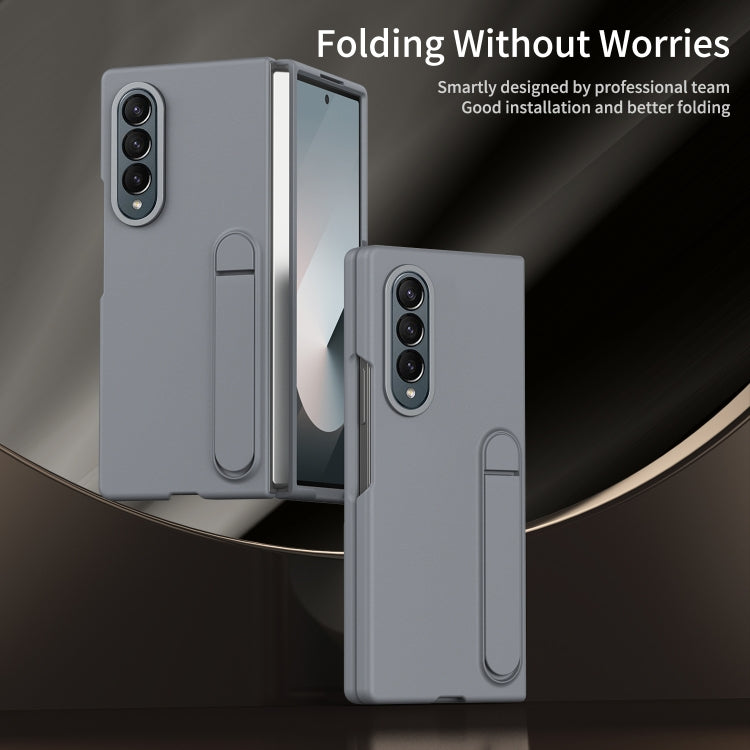 For Galaxy Z Fold4 Skin-feel Holder Shockproof Phone Case