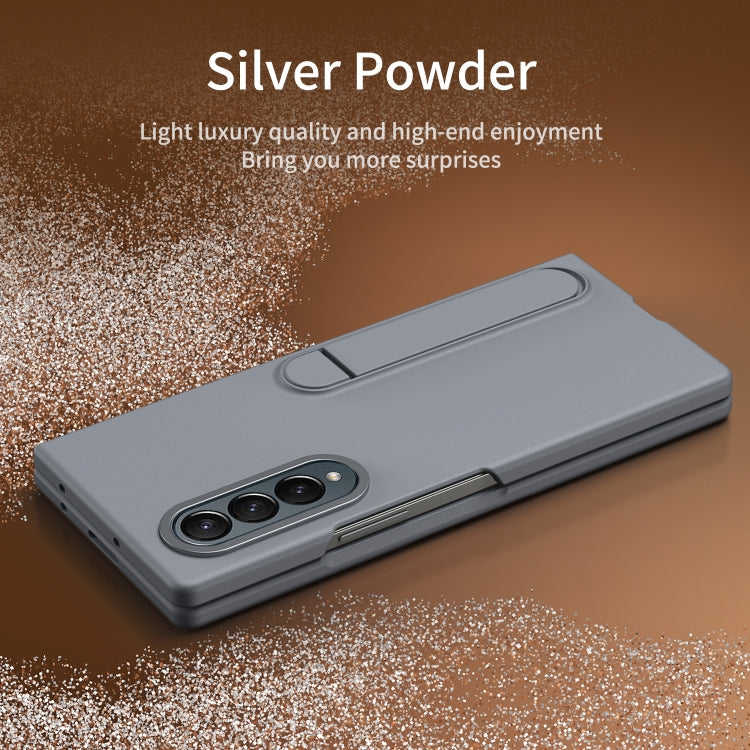 For Galaxy Z Fold4 Skin-feel Holder Shockproof Phone Case