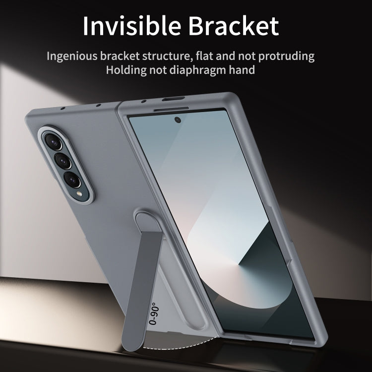 For Galaxy Z Fold4 Skin-feel Holder Shockproof Phone Case