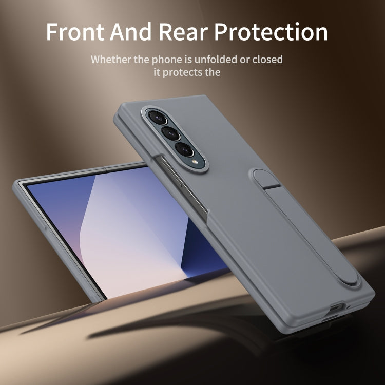 For Galaxy Z Fold4 Skin-feel Holder Shockproof Phone Case