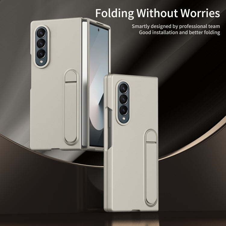 For Galaxy Z Fold4 Skin-feel Holder Shockproof Phone Case