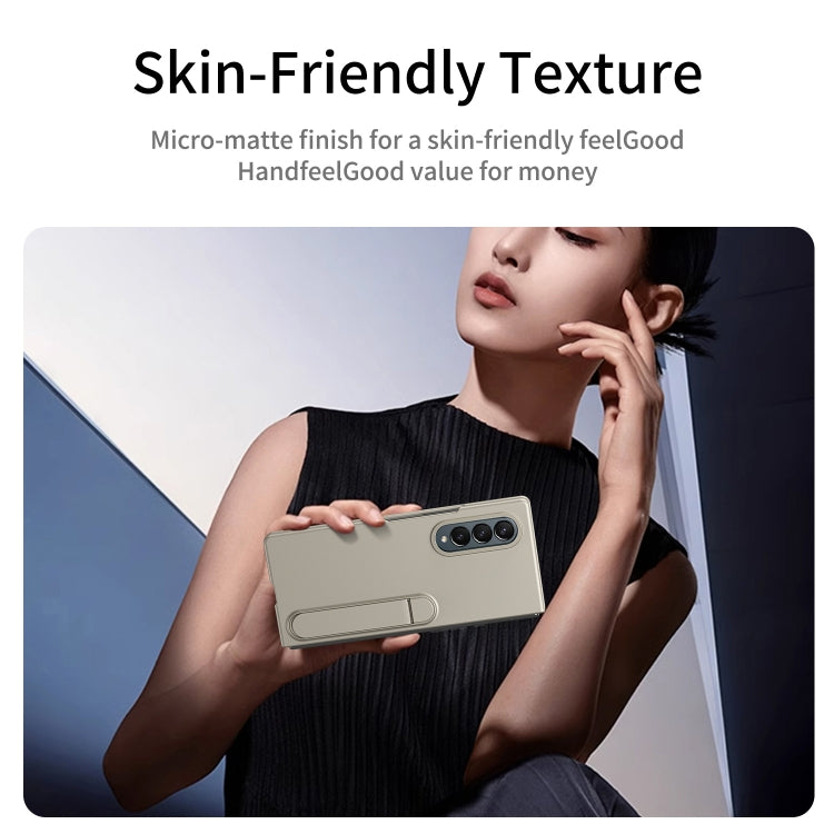 For Galaxy Z Fold4 Skin-feel Holder Shockproof Phone Case