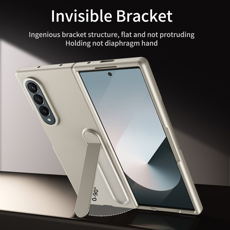 For Galaxy Z Fold4 Skin-feel Holder Shockproof Phone Case