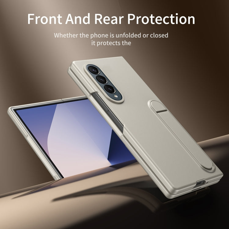 For Galaxy Z Fold4 Skin-feel Holder Shockproof Phone Case