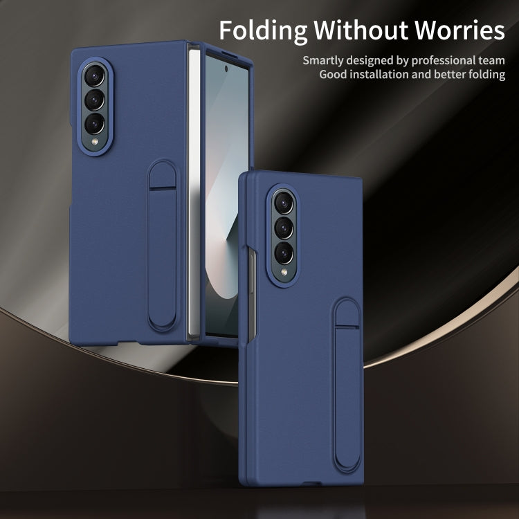 For Galaxy Z Fold4 Skin-feel Holder Shockproof Phone Case