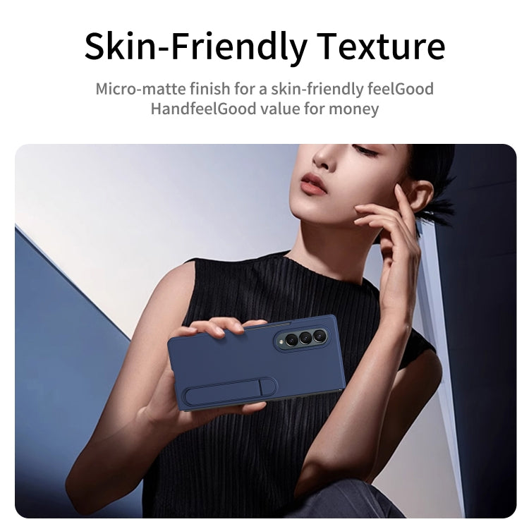 For Galaxy Z Fold4 Skin-feel Holder Shockproof Phone Case