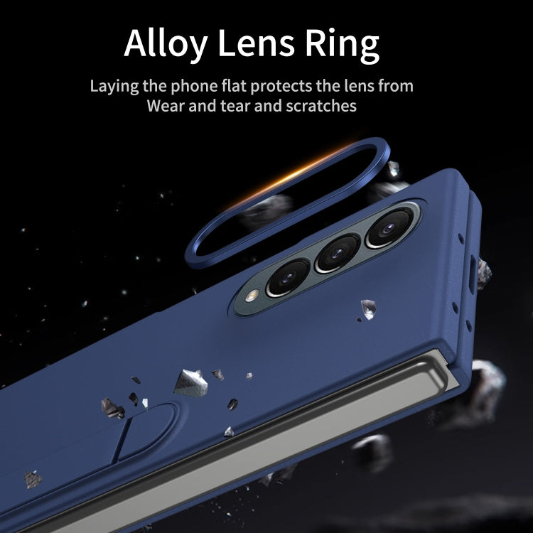 For Galaxy Z Fold4 Skin-feel Holder Shockproof Phone Case