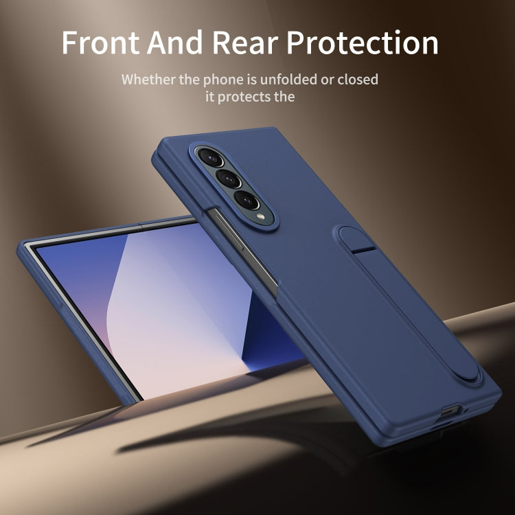 For Galaxy Z Fold4 Skin-feel Holder Shockproof Phone Case