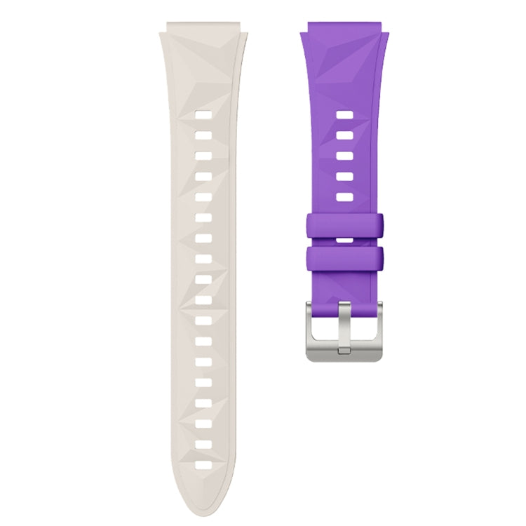 For Huawei Watch GT 5 41mm Solid Figure Homochromy Silicone Watch Band
