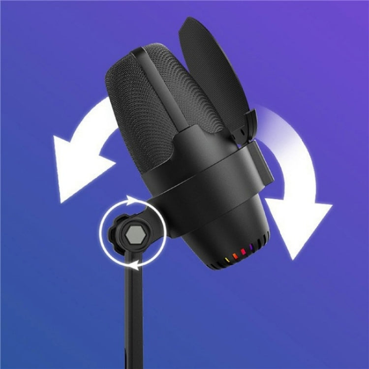 ME9 USB Microphone ENC Noise Reduction Desktop Microphone With RGB Light
