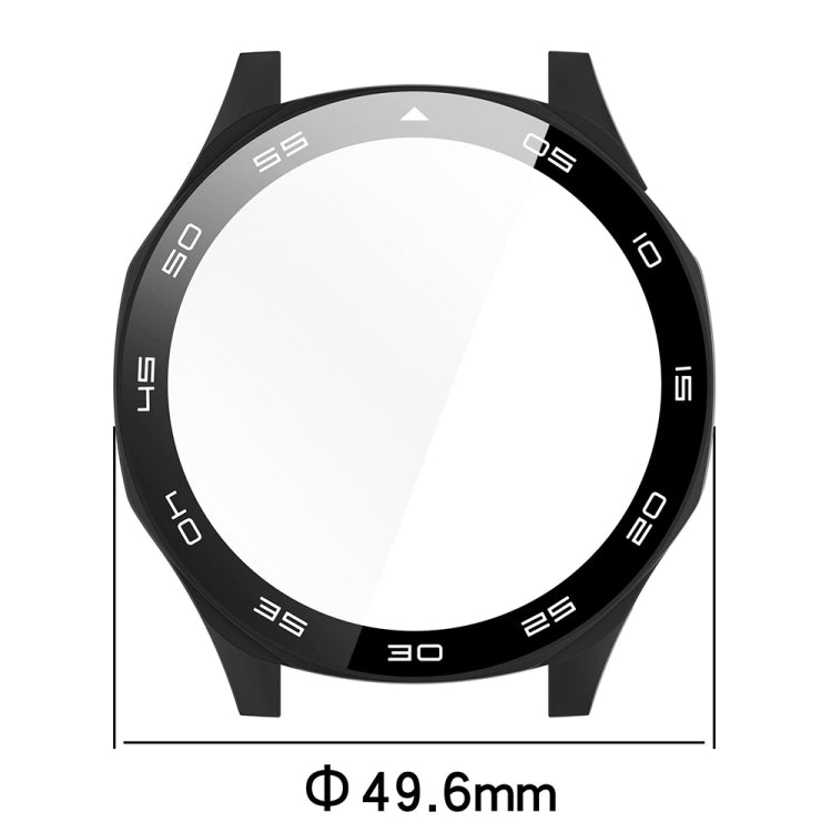 For Huawei Watch GT 5 46mm Graduated style Tempered Glass Film Integrated PC Watch Case