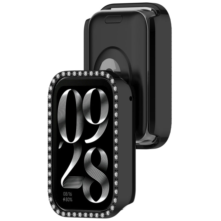 For Xiaomi Mi Band 8 Pro Diamond PC Half Coverage Watch Protective Case