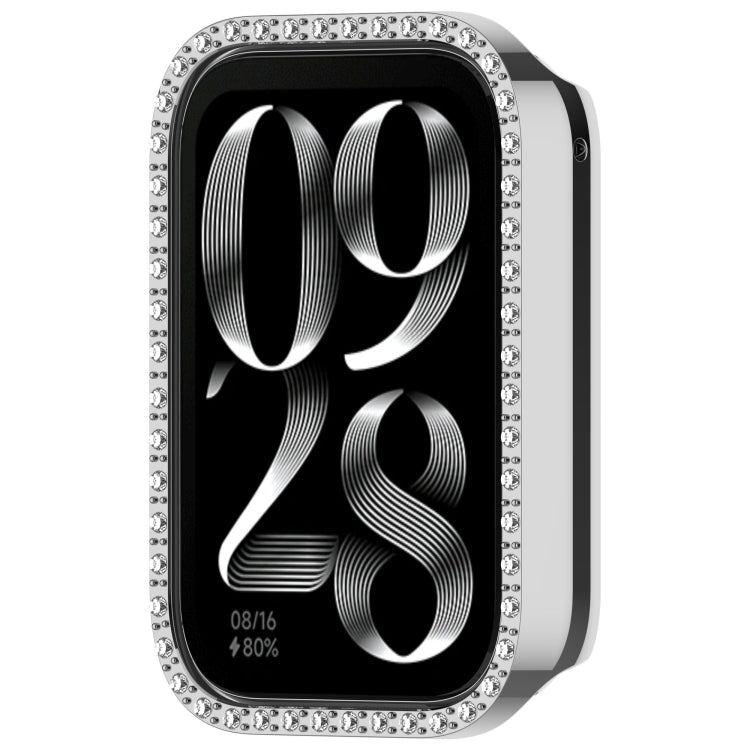 For Xiaomi Mi Band 8 Pro Diamond PC Half Coverage Watch Protective Case