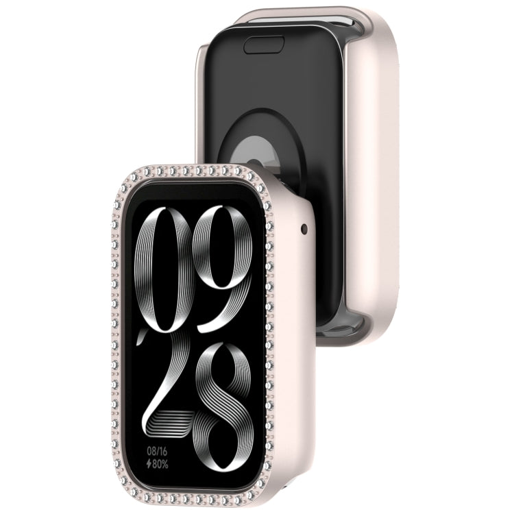 For Xiaomi Mi Band 8 Pro Diamond PC Half Coverage Watch Protective Case
