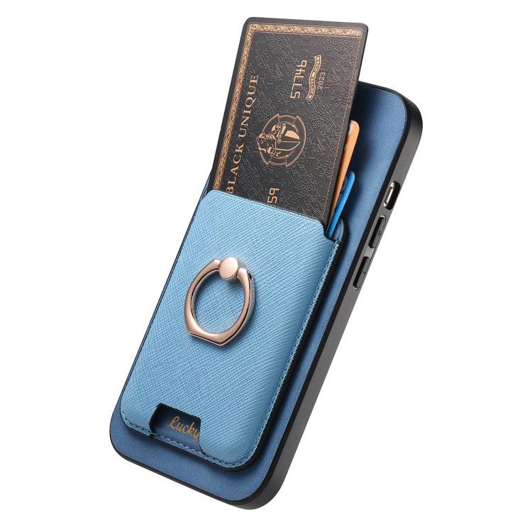 For iPhone 11 Retro Cross Leather Card Bag MagSafe Phone Case
