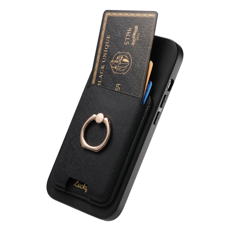 For iPhone 11 Retro Cross Leather Card Bag MagSafe Phone Case