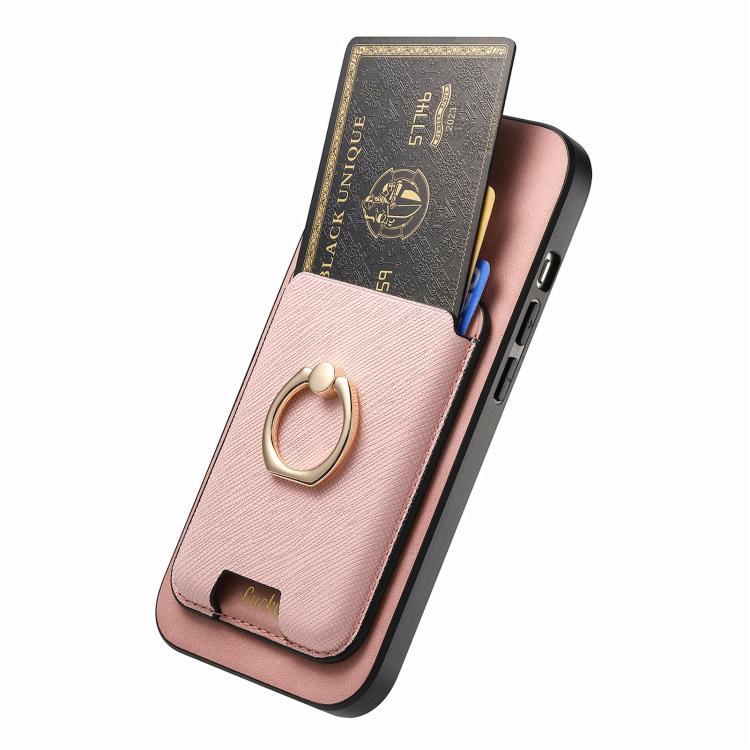 For iPhone 11 Pro Max Retro Cross Leather Card Bag MagSafe Phone Case