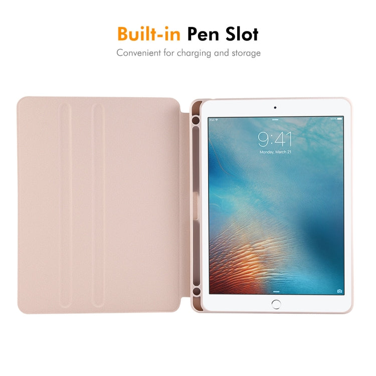For iPad Air / Air 2 / 9.7 2017 / 2018 ENKAY 360 Rotation TPU Leather Smart Tablet Case with Pen Slot