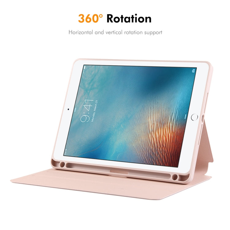For iPad Air / Air 2 / 9.7 2017 / 2018 ENKAY 360 Rotation TPU Leather Smart Tablet Case with Pen Slot