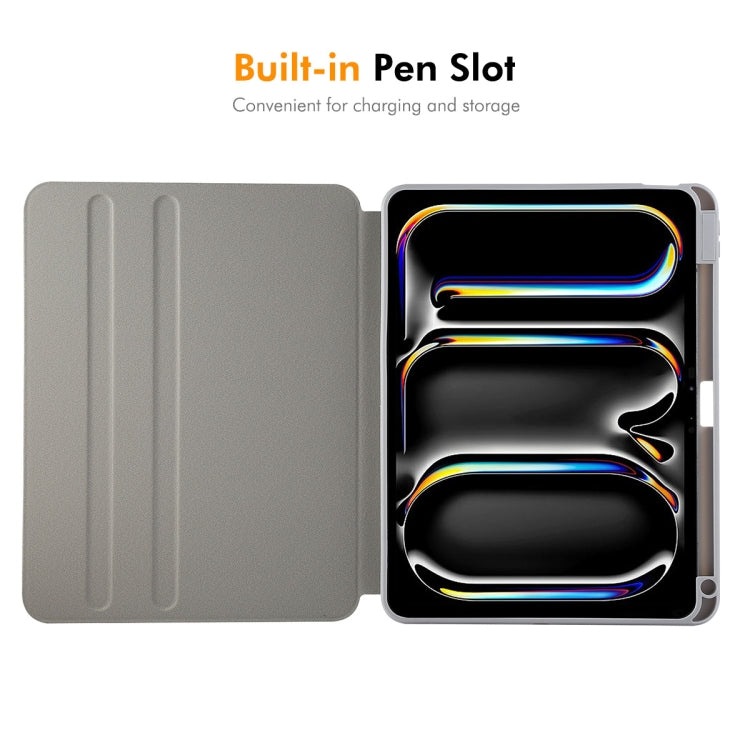 For iPad Air 11 2026 / 2025 / 2024 ENKAY 360 Rotation TPU Leather Smart Tablet Case with Pen Slot
