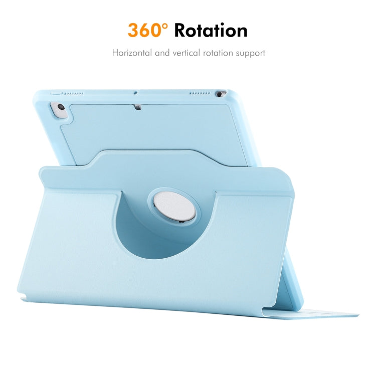 For iPad Air 10.5 / Pro 10.5 / 10.2 ENKAY 360 Rotation TPU Leather Smart Tablet Case with Pen Slot