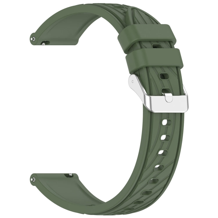 For Huawei Watch GT 5 Pro 46mm Line Texture Quick Release Silicone Watch Band