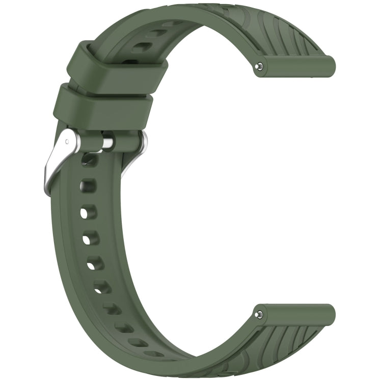 For Huawei Watch GT 5 Pro 46mm Line Texture Quick Release Silicone Watch Band
