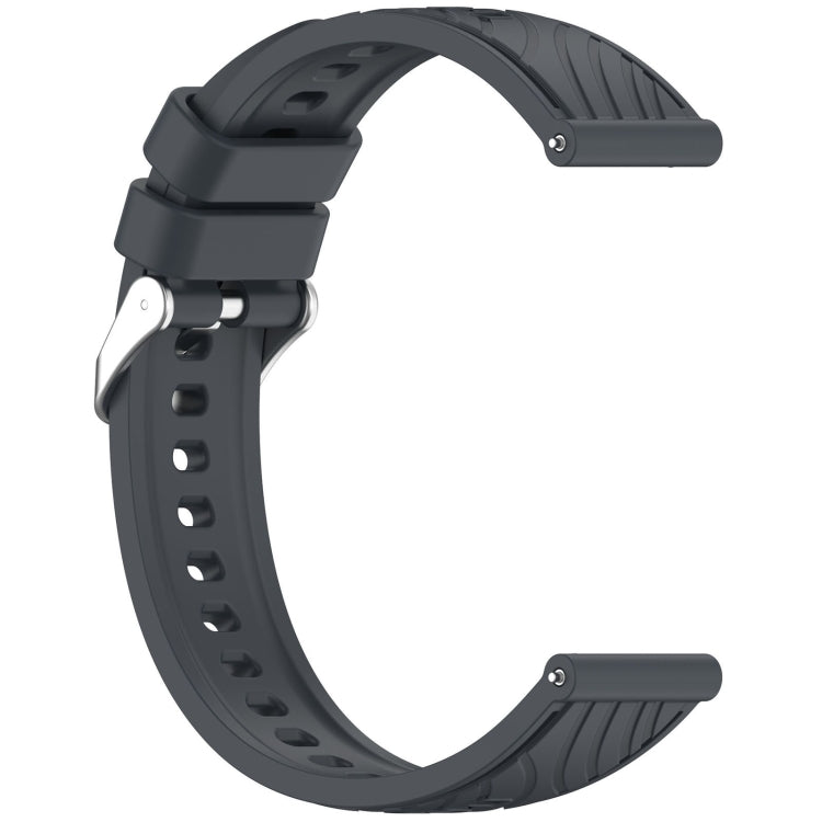 For Huawei Watch GT 5 Pro 46mm Line Texture Quick Release Silicone Watch Band