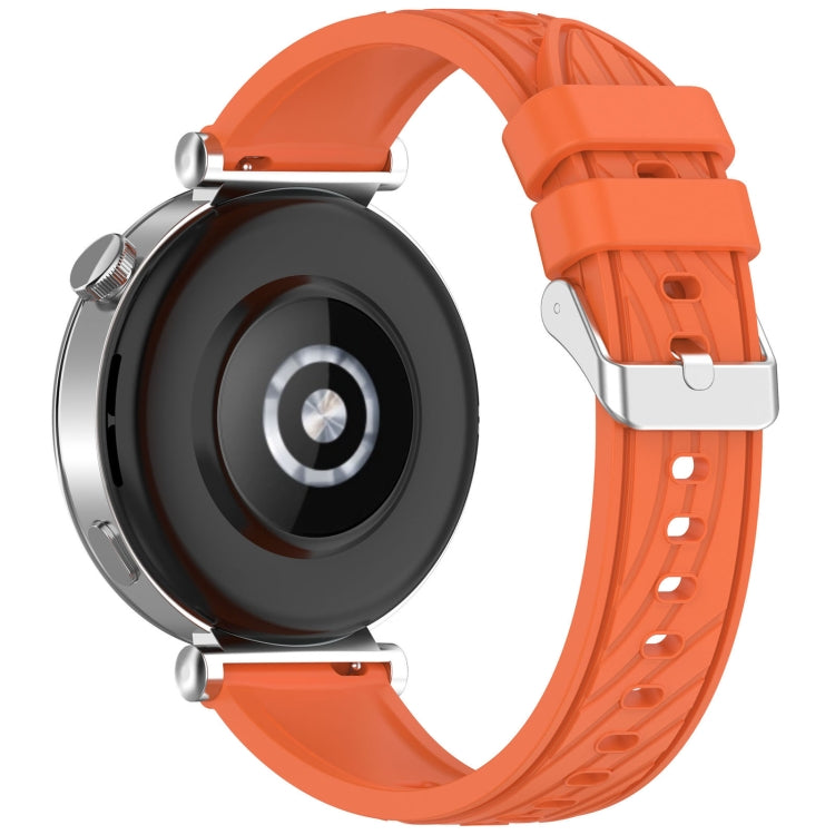 For Huawei Watch GT 5 Pro 46mm Line Texture Quick Release Silicone Watch Band