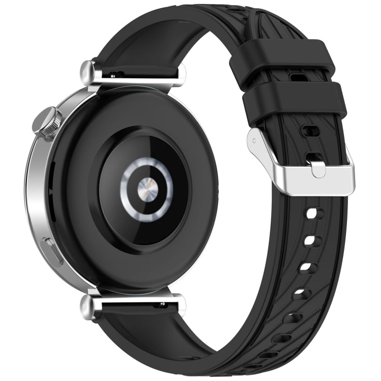 For Huawei Watch GT 5 Pro 46mm Line Texture Quick Release Silicone Watch Band