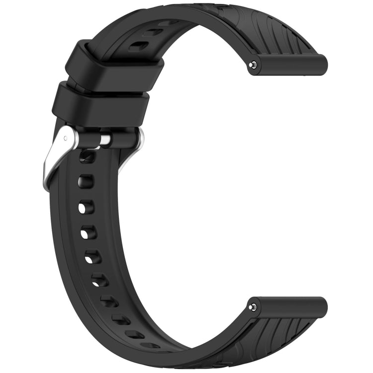 For Huawei Watch GT 5 Pro 46mm Line Texture Quick Release Silicone Watch Band