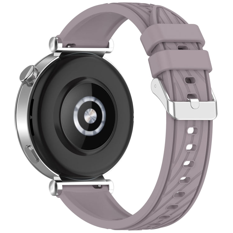 For Huawei Watch GT 5 Pro 46mm Line Texture Quick Release Silicone Watch Band