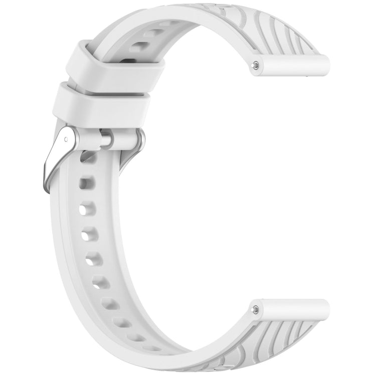 For Huawei Watch GT 5 Pro 42mm Line Texture Quick Release Silicone Watch Band