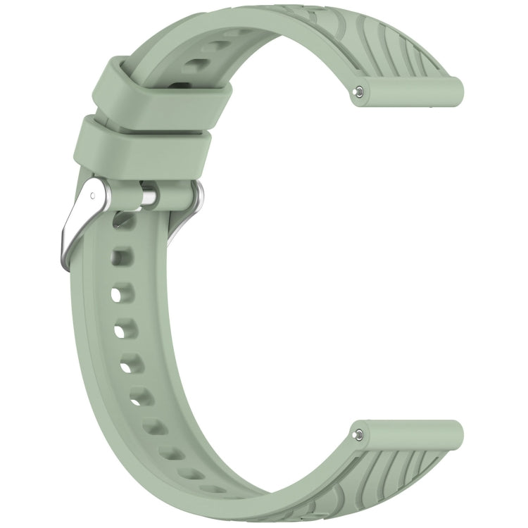 For Huawei Watch GT 5 Pro 42mm Line Texture Quick Release Silicone Watch Band