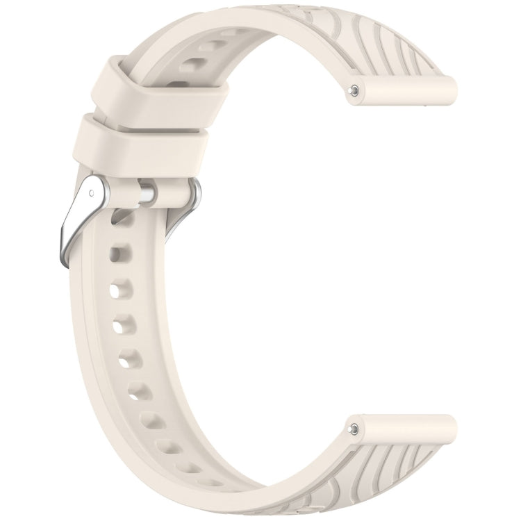 For Huawei Watch GT 5 Pro 42mm Line Texture Quick Release Silicone Watch Band