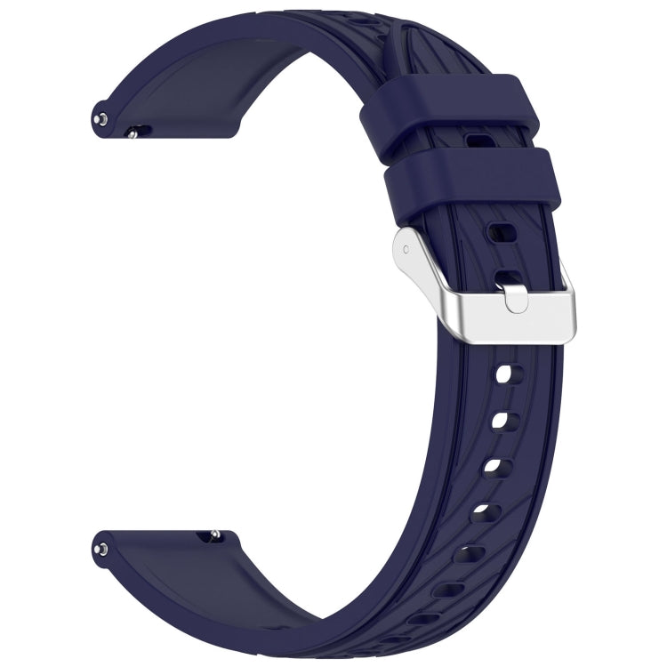 For Huawei Watch GT 5 Pro 42mm Line Texture Quick Release Silicone Watch Band