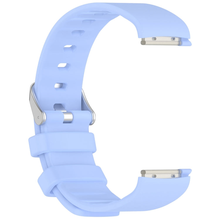 For EmeTerm Fashion Solid Color Silver Buckle Silicone Watch Band