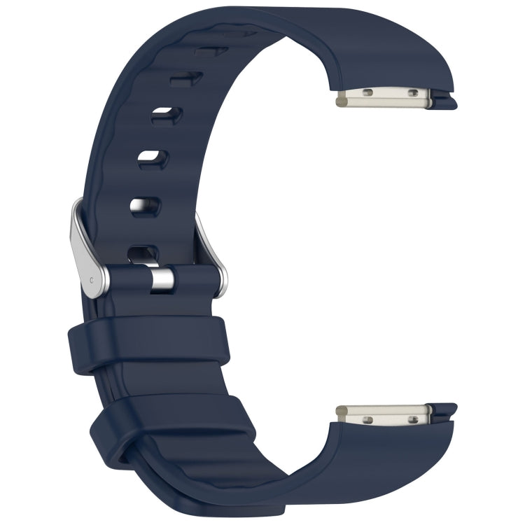 For EmeTerm Fashion Solid Color Silver Buckle Silicone Watch Band