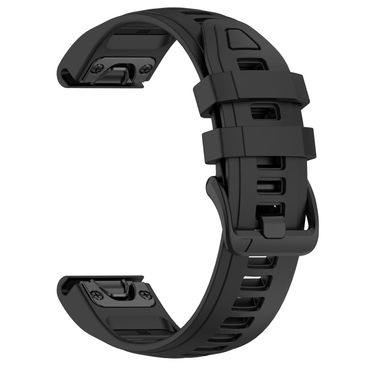For Garmin Fenix 8 AMOLED 43mm Dual Color Quick Release Steel Buckle 20mm Silicone Watch Band
